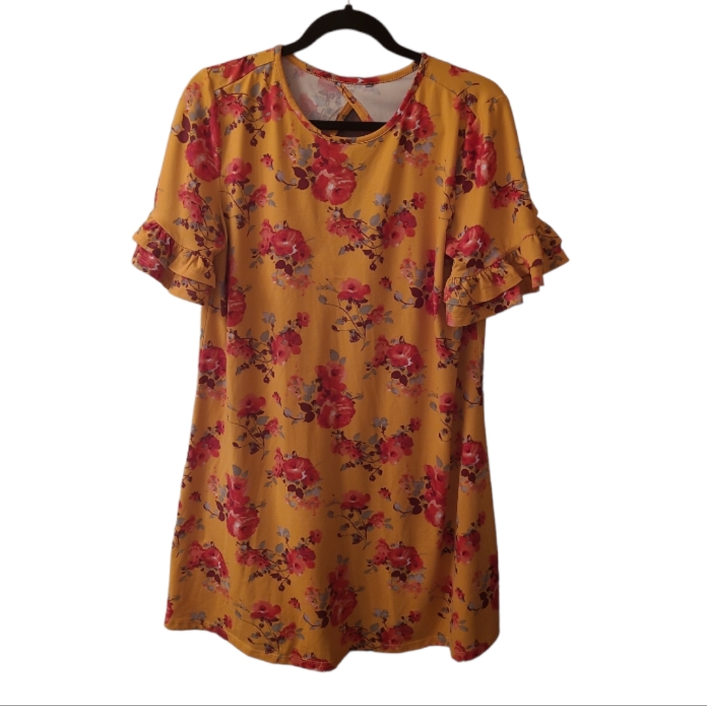 3/$30! George Short Sleeve Floral Dress
